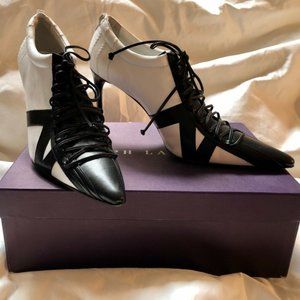 Ralph Lauren Purple Label Leather Heels sz 8